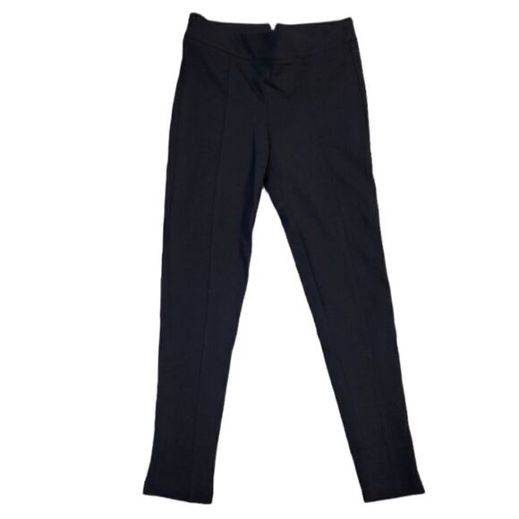 Classy Black Slim Fit Pants with Zipper in the Back - Picture 3 of 9